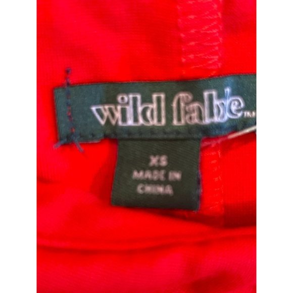 NWT Wild Fable Womens Off Shoulder Mini Dress F00246110 Stretch Red Size X Small - Picture 8 of 11